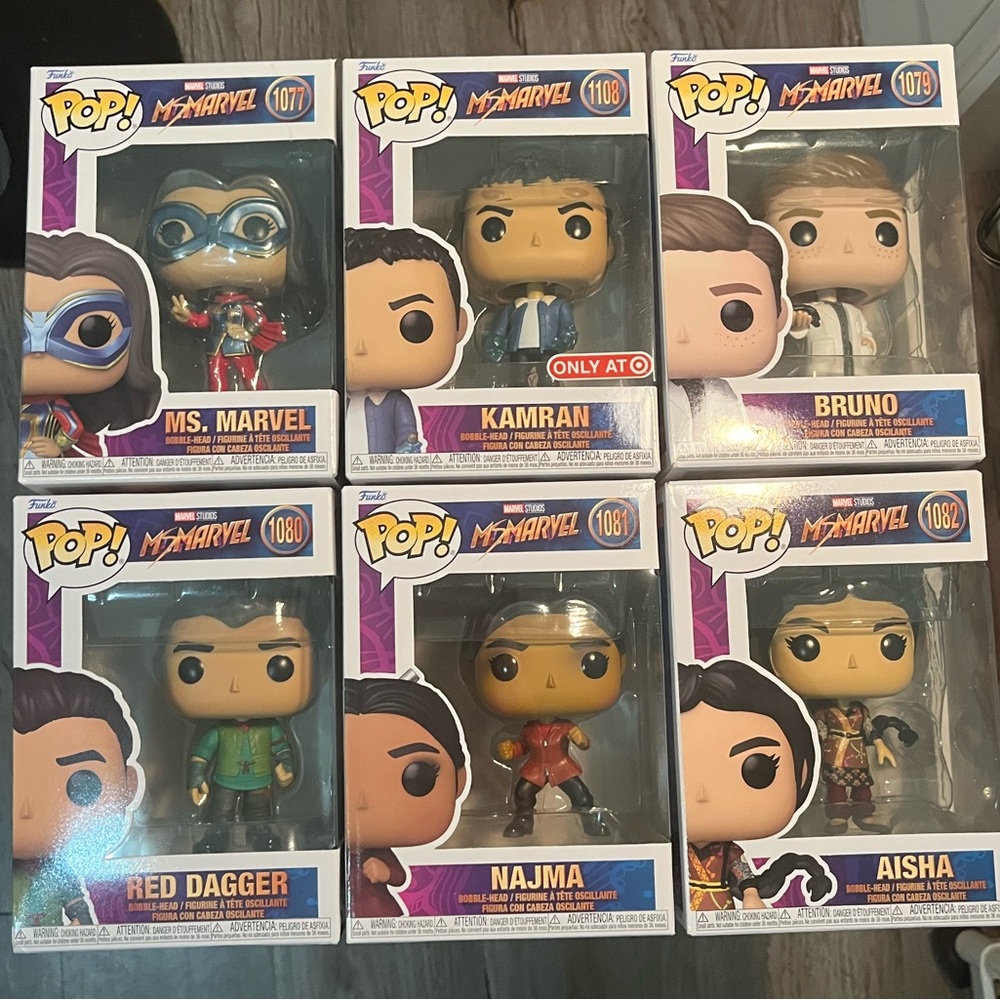 Funko Pop Marvel Ms. Marvel Set
